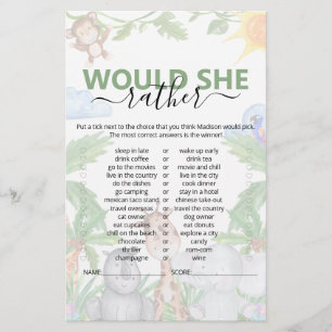 Wild One Safari Voudrait-Elle Plutôt Baby shower J