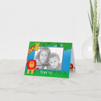 Wild Safari Modèle photo Carte de remerciements