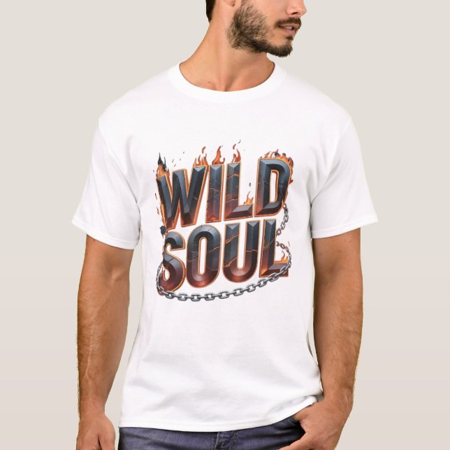 Wild Soul Men’s T-Shirt – Light Flame & Chain Edit (Devant)