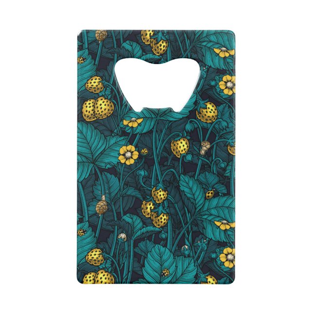 Wild strawberries, yellow and blue (Devant)