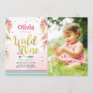Wild Une invitation anniversaire Premier anniversa