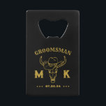 Wild West Cowboy Personnalisé Groomsmen Monogramme<br><div class="desc">Cadeaux personnalisés pour les groomsmen avec le thème vieux western cowboy. Décoré de casquette de cowboy avec police vintage occidentale. Le texte et la couleur arrière - plan sont modifiables à l'aide de l'outil de conception pour s'adapter à votre occasion. Obtenez ce cadeau de personnaliser pour les mariages, les célibataires,...</div>