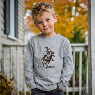 Wild West Cowboy sur T-shirt Long Sleeve Boys