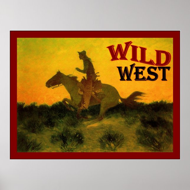 Wild West ~ Poster vintage (Devant)