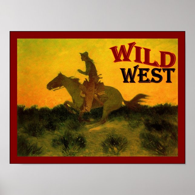 Wild West ~ Poster vintage (Devant)