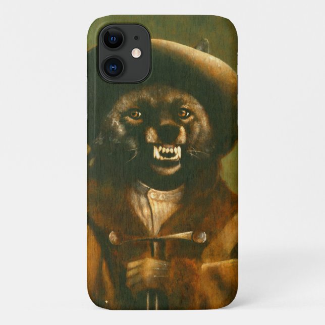 Wild West Werewolf iPhone 11 Coque (Dos)