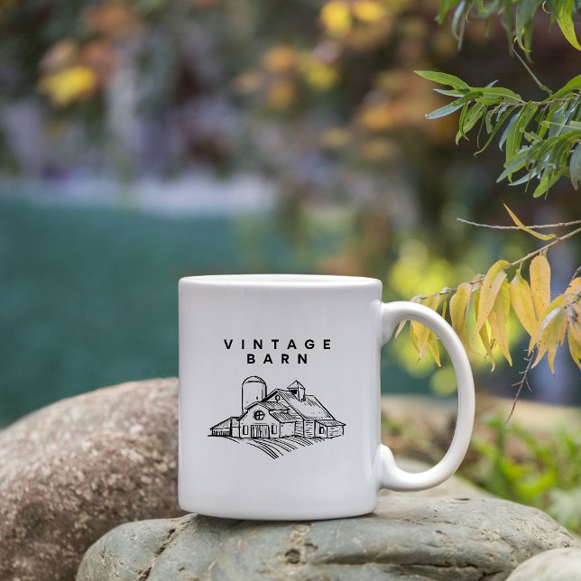 Wilderness Line Art  Minimal Mountain Mug (Créateur téléchargé)
