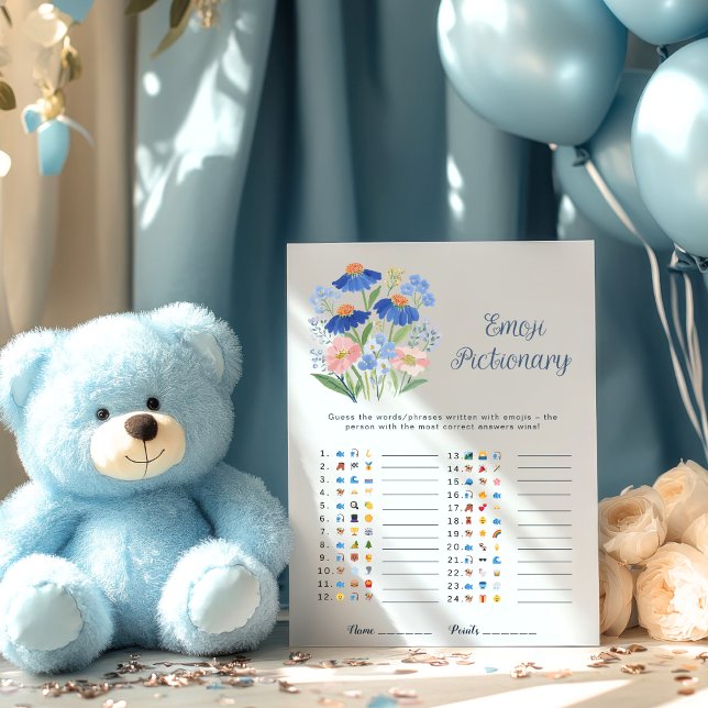 Wildflower Emoji Guess Baby in Bloom Shower Game (Créateur téléchargé)
