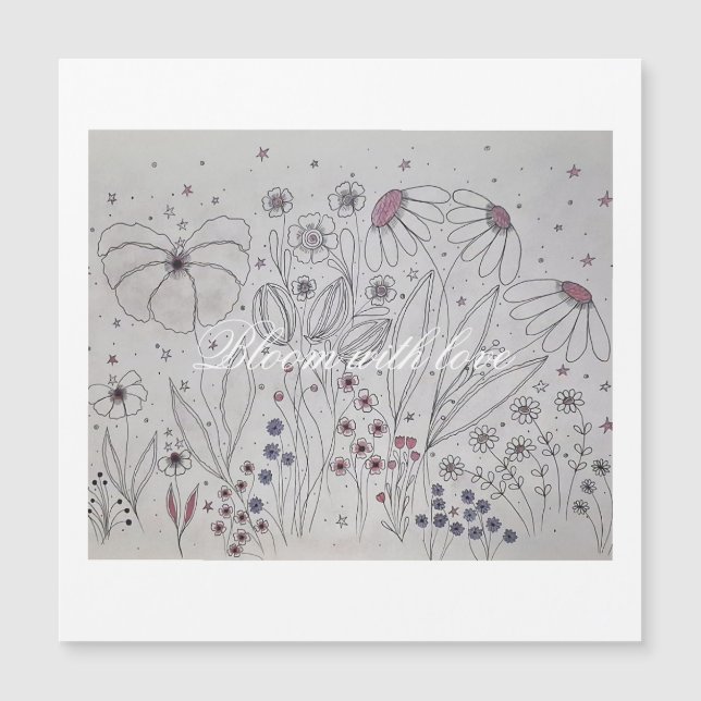 Wildflower Meadow Magnetic Card (Devant)