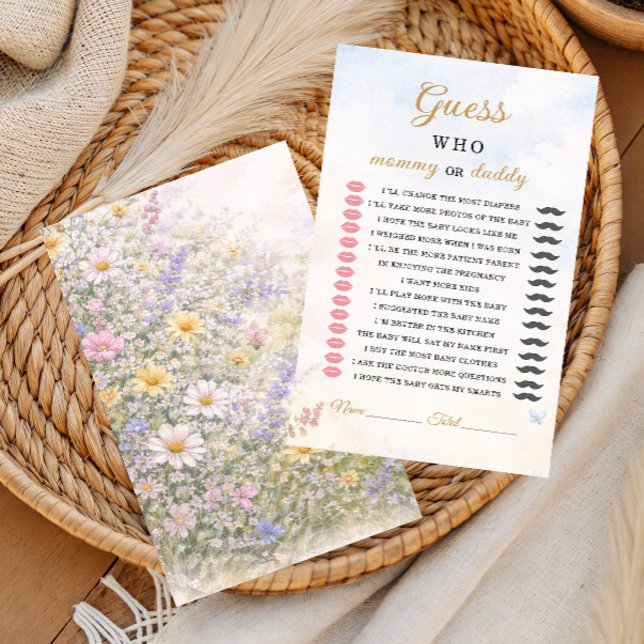 Wildflower Mommy or Daddy Guessing Game (Créateur téléchargé)
