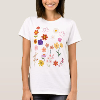 Wildflower shirt for womens  floral t-shirt Gift