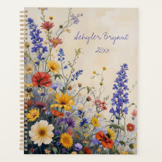Wildflowers Floral Spiral-bound Botanical (Devant)