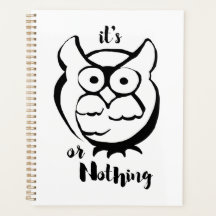 Wildly Punny — Hibou ou rien Art de hibou minimali