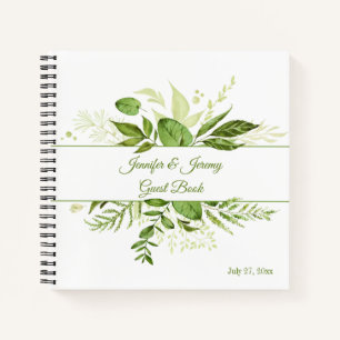 Wildwood Botanical Rustic Greenery Livre d'or