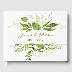 Wildwood Botanical Rustic Greenery Livre d'or
