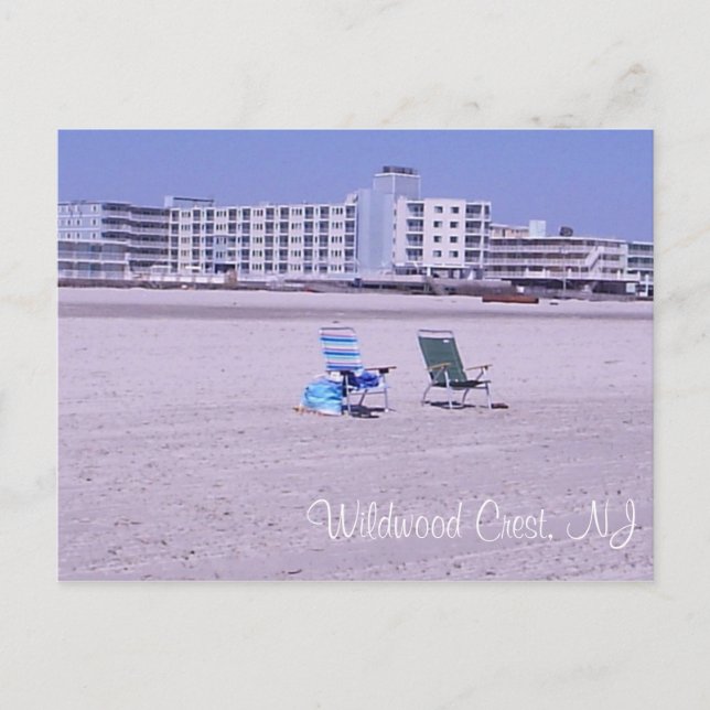 Wildwood Crest, carte postale NJ (Devant)