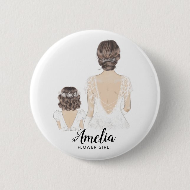 Will You Be My Flower girl Proposal Badge (Devant)