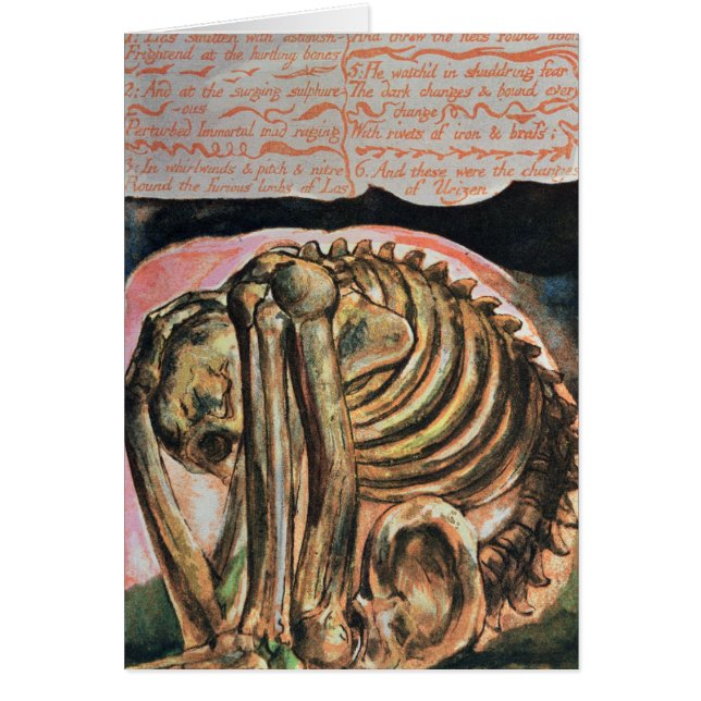 William Blake | La création d'Urizen en matière (Devant)