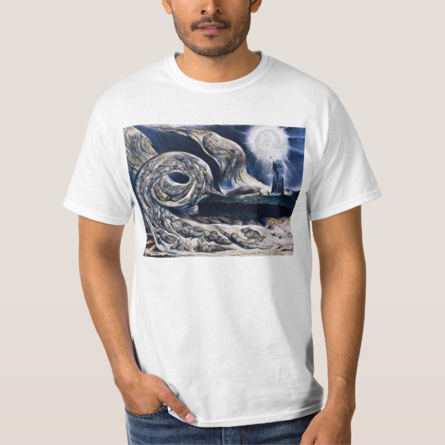 William Blake le T-shirt de tourbillon d'amants (Devant)