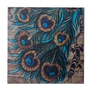 William De Morgan - Peacock - Carreau 3 de 3