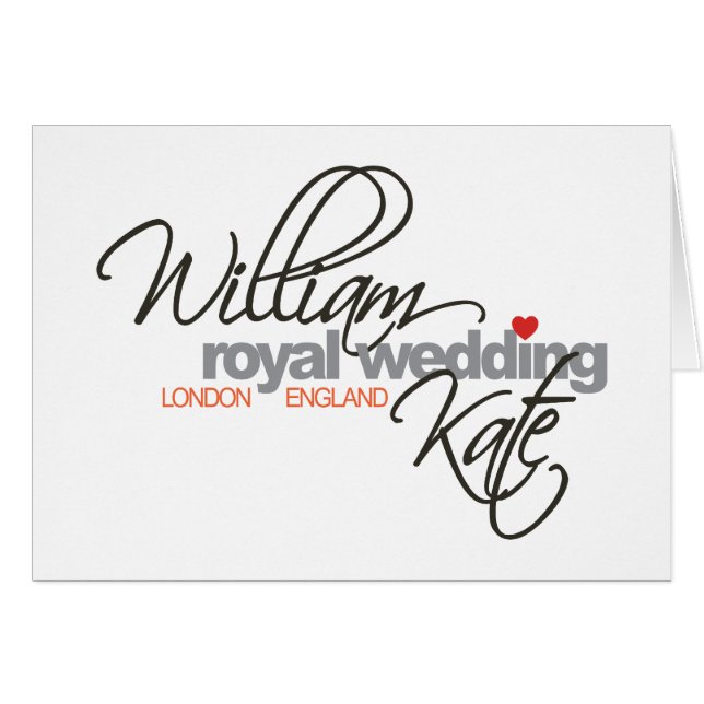 William & Kate Mariage royal (Devant horizontal)