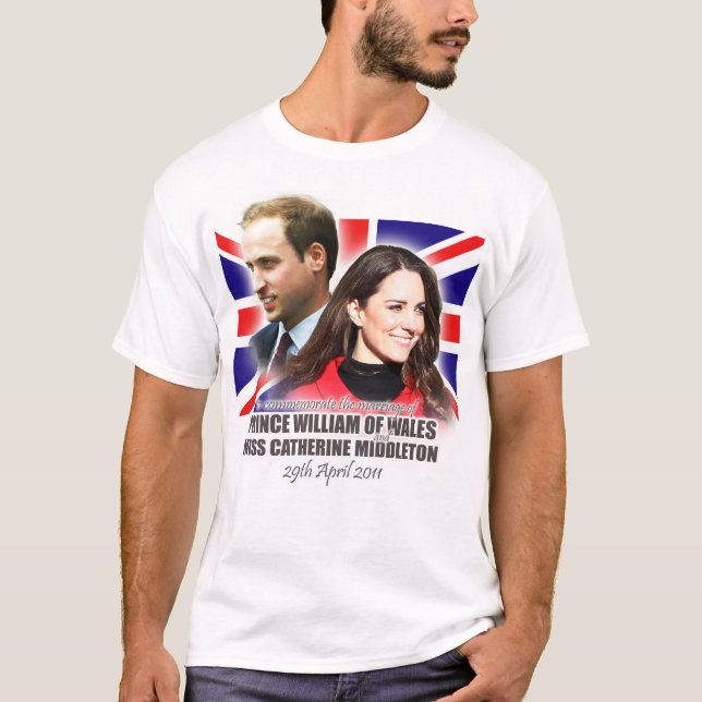 William & Kate Royal Mariage T-shirt (Devant)