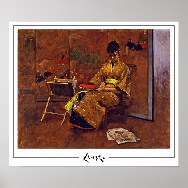 William Merritt Chase Zedign Poster d'art #356 (Devant)