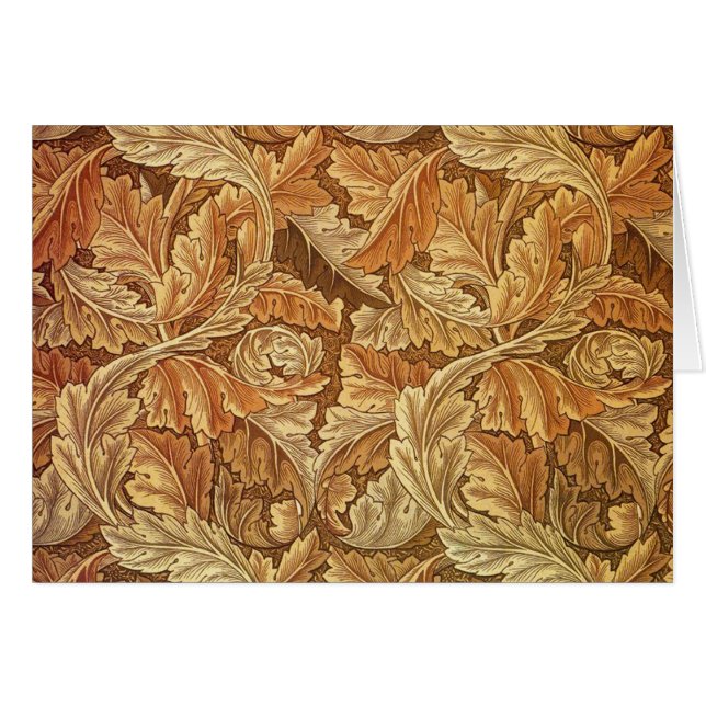 William Morris Acanthus Brun Feuilles d'Automne (Devant horizontal)
