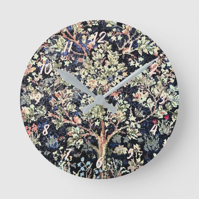 William Morris Arbre de vie Horloge murale acryliq (Recto)