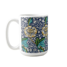 William Morris Art Blue Mug
