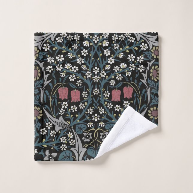William Morris Blackthorn Floral Art Nouveau (Gant de toilette)