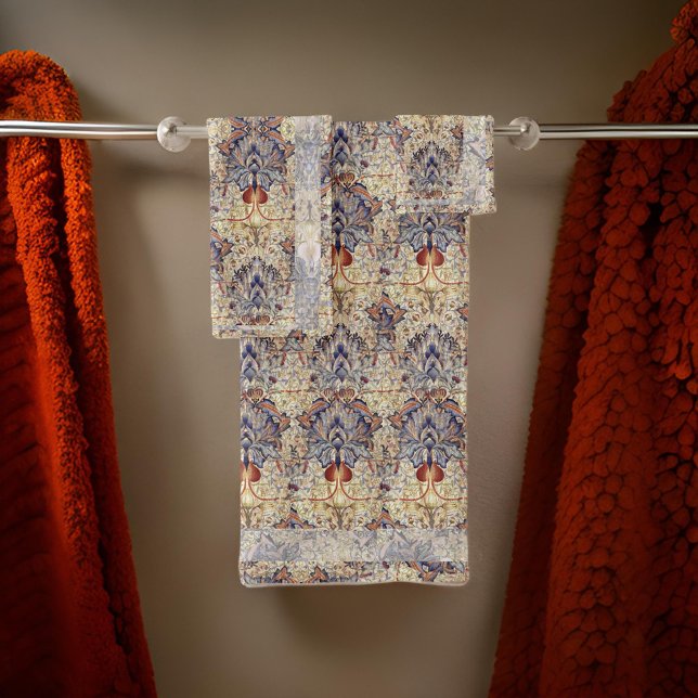 William * Morris Blue Artichoke Vintage Botanique (Créateur téléchargé)