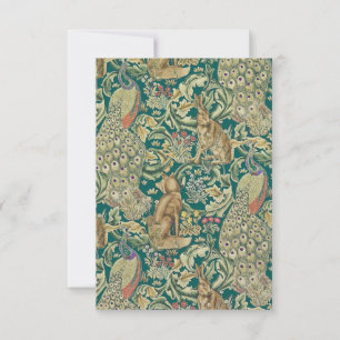 William Morris Carte de remerciements plat "Forest