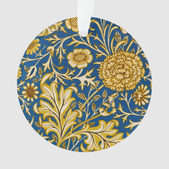 William Morris Cherwell Floral Pattern Blue (devant)