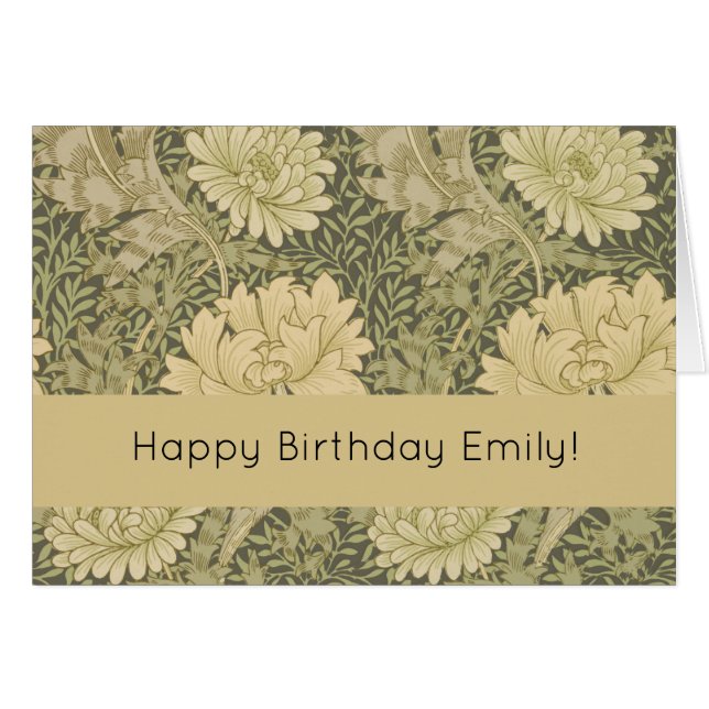 William Morris Chrysanthemum Fleur d'âge (Devant horizontal)