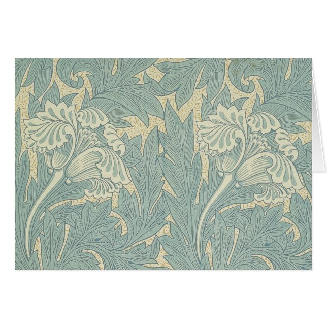 William Morris Classique Tulipe Bleu Floral (Devant horizontal)