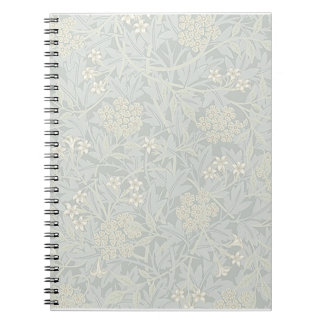 William Morris Faded Jasmine Spiral Carnet
