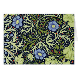 William Morris Fleur d'antiquité aux algues marine