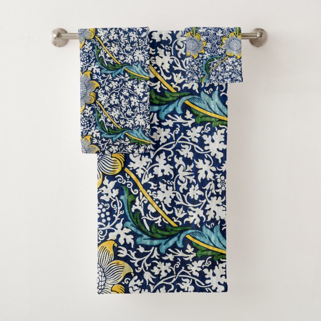 William Morris - Fleurs Vintages et Motif feuille (En situation)