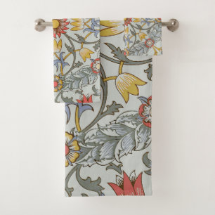 William Morris Floral Circle Flower Illustration