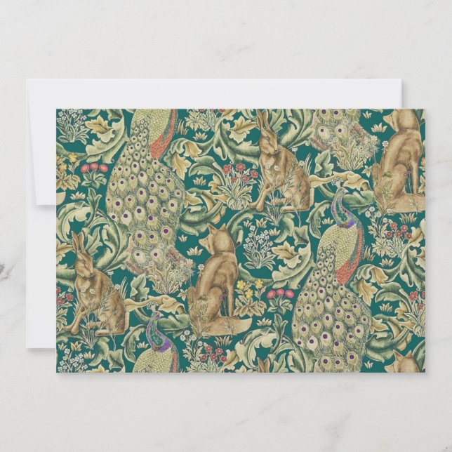 William Morris "Forest" Invitation (Devant)