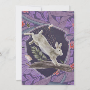 William Morris Forest Rabbit Floral Art