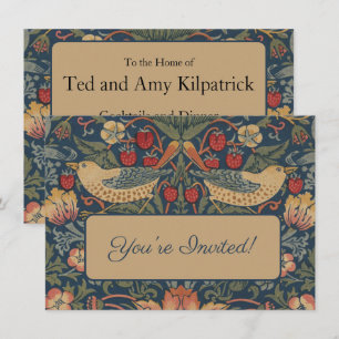 William Morris fraise Voleurs Invitation d'oiseaux