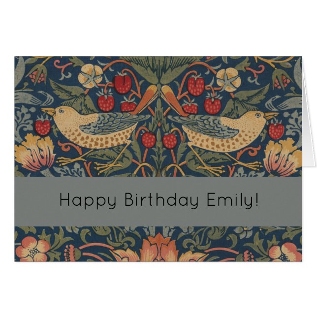 William Morris Fraise Voleurs Oiseaux (Devant horizontal)