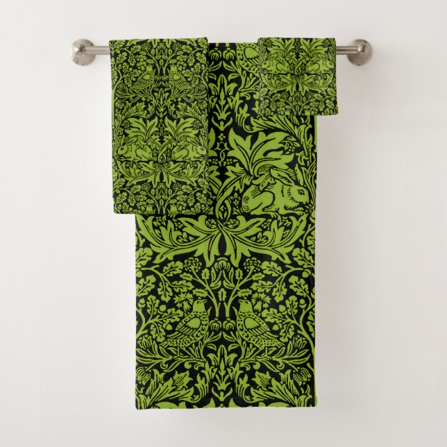 William Morris Frère Lapin Vert Sauge Noir (En situation)