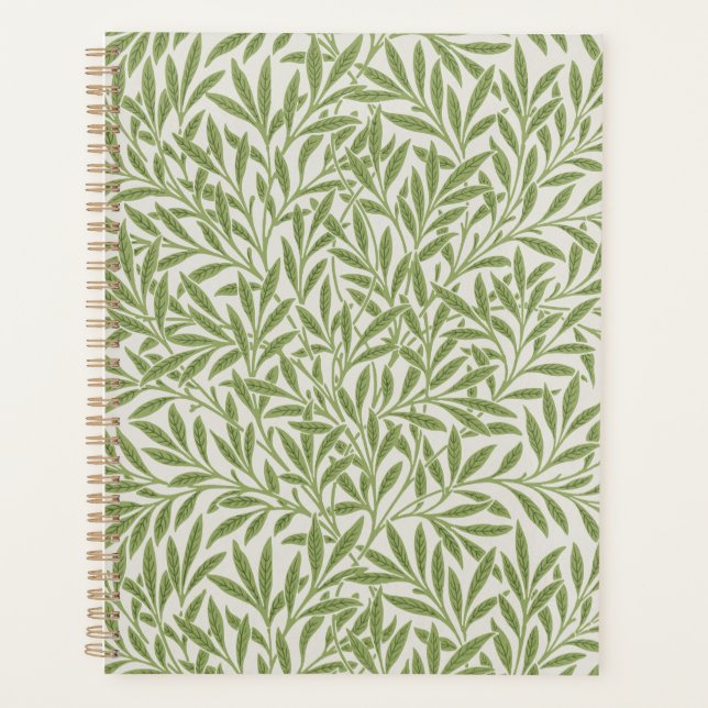 William Morris Green Floral Botanical Pattern (Devant)