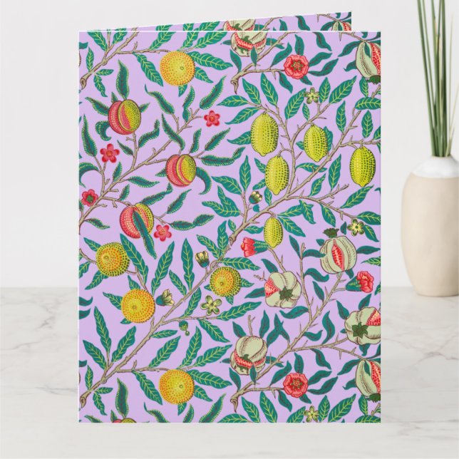 William Morris grenade en violet carte (Devant)