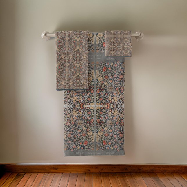 William * Morris Gris Pêche Florale Vintage (Créateur téléchargé)