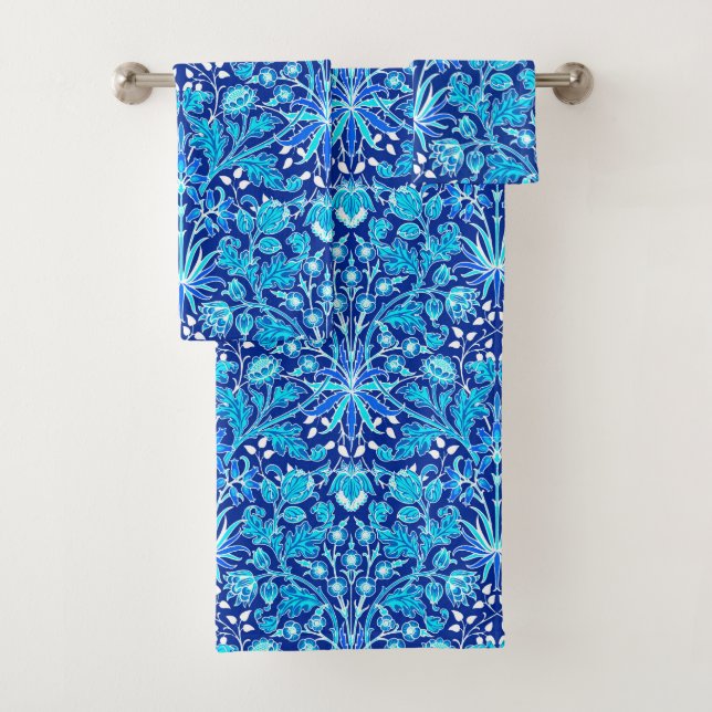 William Morris Hyacinth Imprimer, Navy et Cobalt B (En situation)