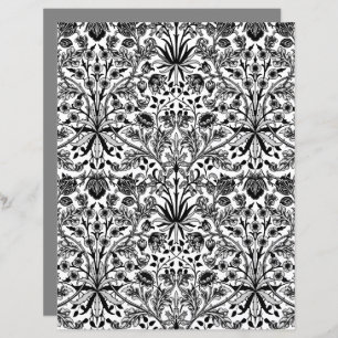 William Morris Hyacinth Imprimer, noir, blanc et g